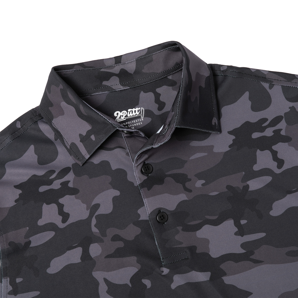 Black Camo Men's Polo
